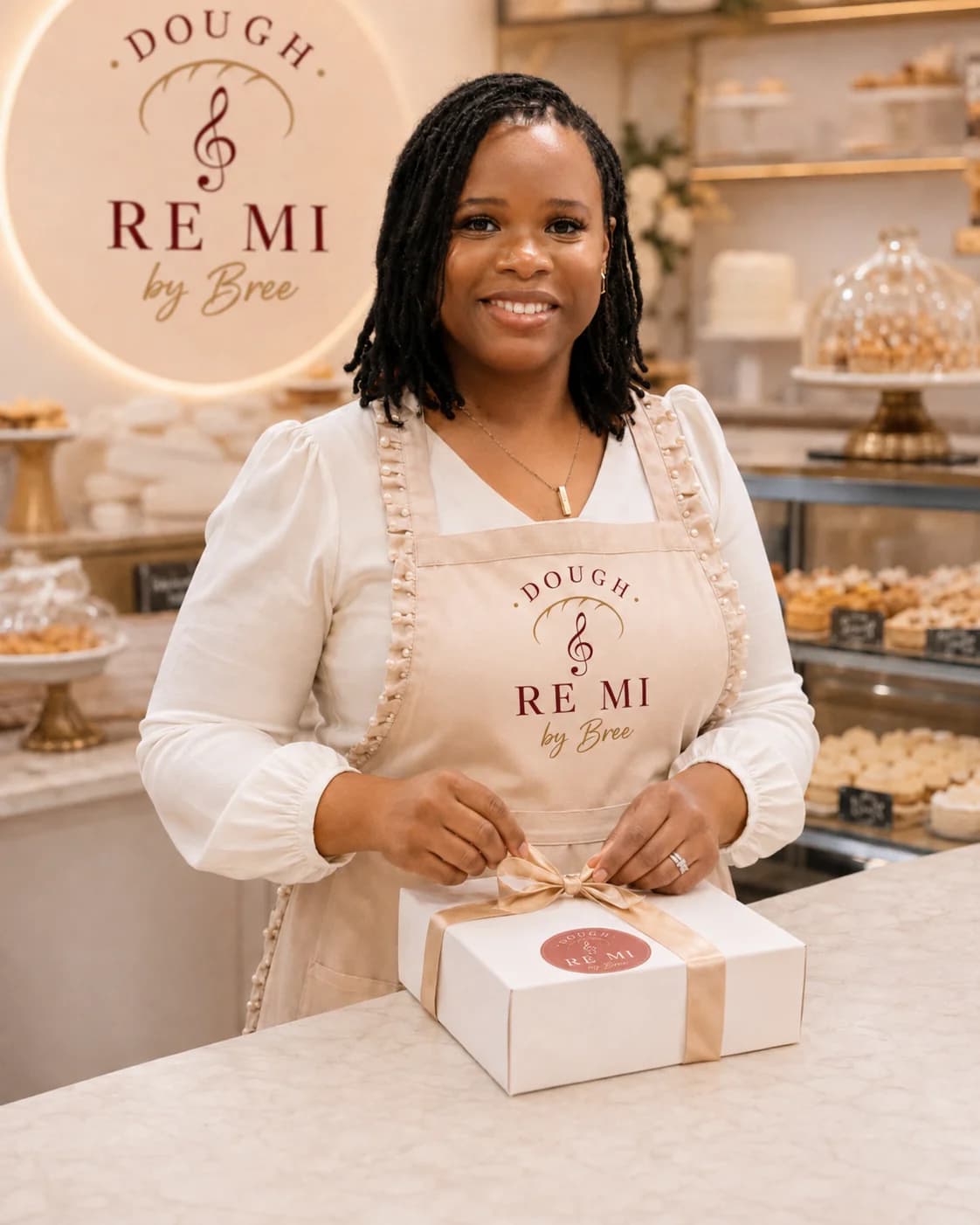 Bree, founder and baker of Dough Re Mi
